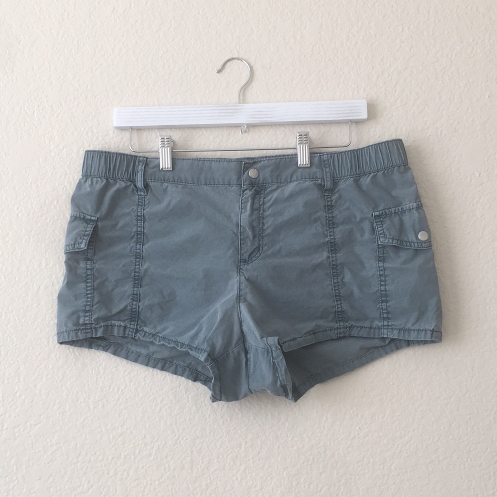 Urban Outfitters Micro Cargo Shorts Lightweight Washed Look Utility Short